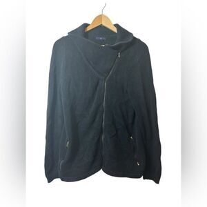 GAP sweater vintage large black zip jacket